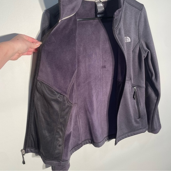 The North Face Agave Fleece Full Zip Jacket Charcoal Gray C656 Women's medium - Picture 7 of 9